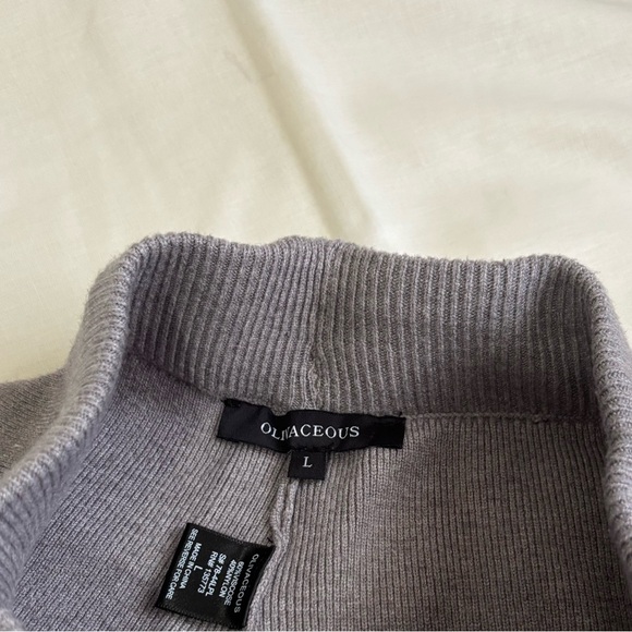 ୨୧ ･ﾟ✧ Olivaceous Wide Leg Knit High Rise Pants - Picture 6 of 6